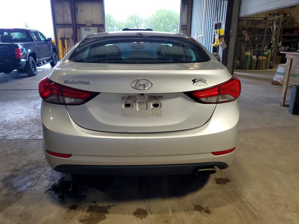 2015 Hyundai Elantra VIN KMHDH4AH0FU238269 COPART salvage auction — MINOR DENT/SCRATCHES, Il - Certificate Of Title, sold $2,750 on 2026-07-08 (photo 6)