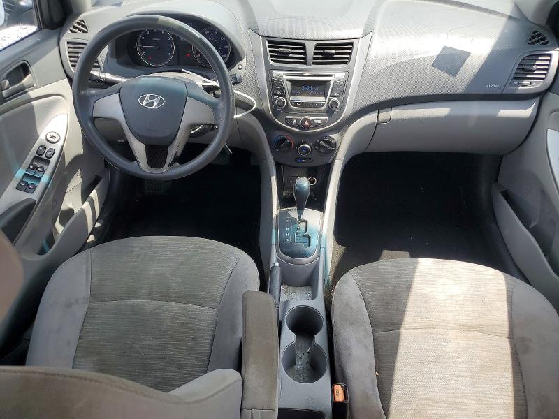 2017 Hyundai Accent VIN KMHCT4AE1HU290089 COPART salvage auction — FRONT END, TX - SALVAGE VEHICLE TITLE, sold $500 on 2026-07-27 (photo 8)