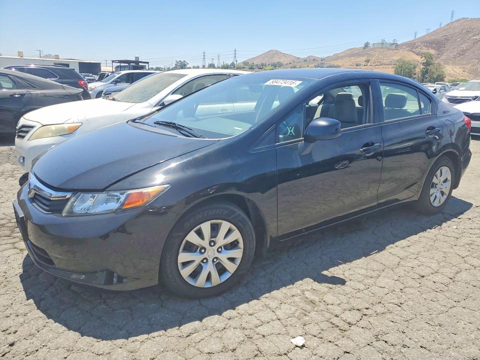 2012 Honda Civic VIN 19XFB2F59CE378915 COPART salvage auction — MECHANICAL, Ca - Dis/Dlr/Exp Only Clean Title, sold $1,560 on 2026-07-02 (photo 1)