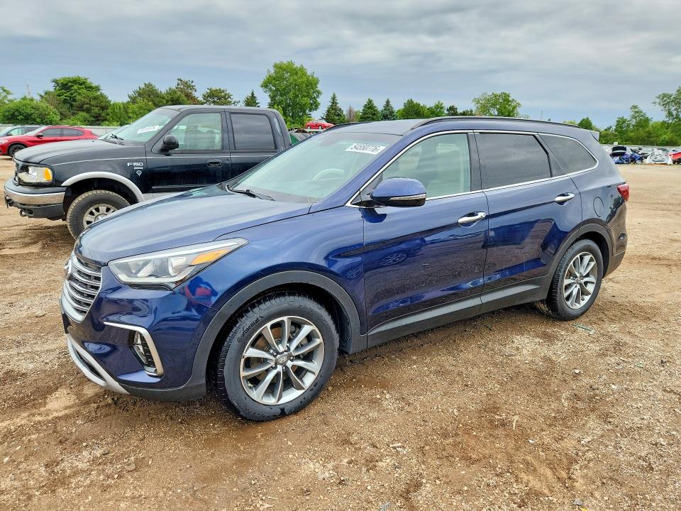 2017 Hyundai Santa fe VIN KM8SN4HF0HU187914 COPART salvage auction — HAIL, Il - Salvage Certificate, sold $3,300 on 2026-07-07 (photo 1)