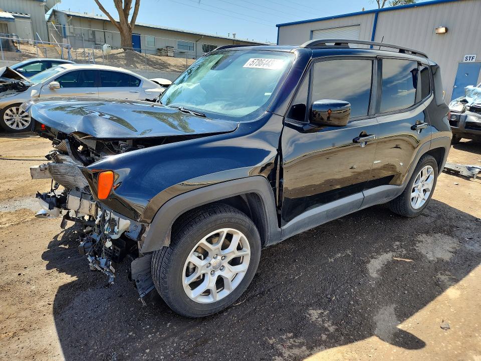 2018 Jeep Renegade VIN ZACCJABB9JPH59823 COPART salvage auction — FRONT END, Nm - Cert Of Title-Salvage, sold $550 on 2026-08-10 (photo 1)