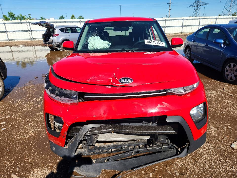 2021 Kia Soul VIN KNDJ23AU2M7759750 COPART salvage auction — FRONT END, Il - Salvage Certificate, sold $1,200 on 2026-07-28 (photo 5)