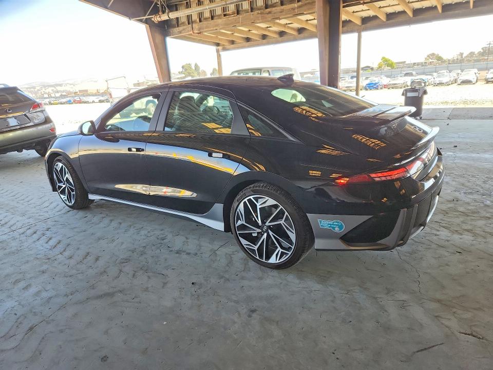 2025 Hyundai Ioniq 6 VIN KMHM34AA7SA083281 COPART salvage auction — REAR END, Ca - Salvage Certificate, sold $11,900 on 2026-07-09 (photo 2)