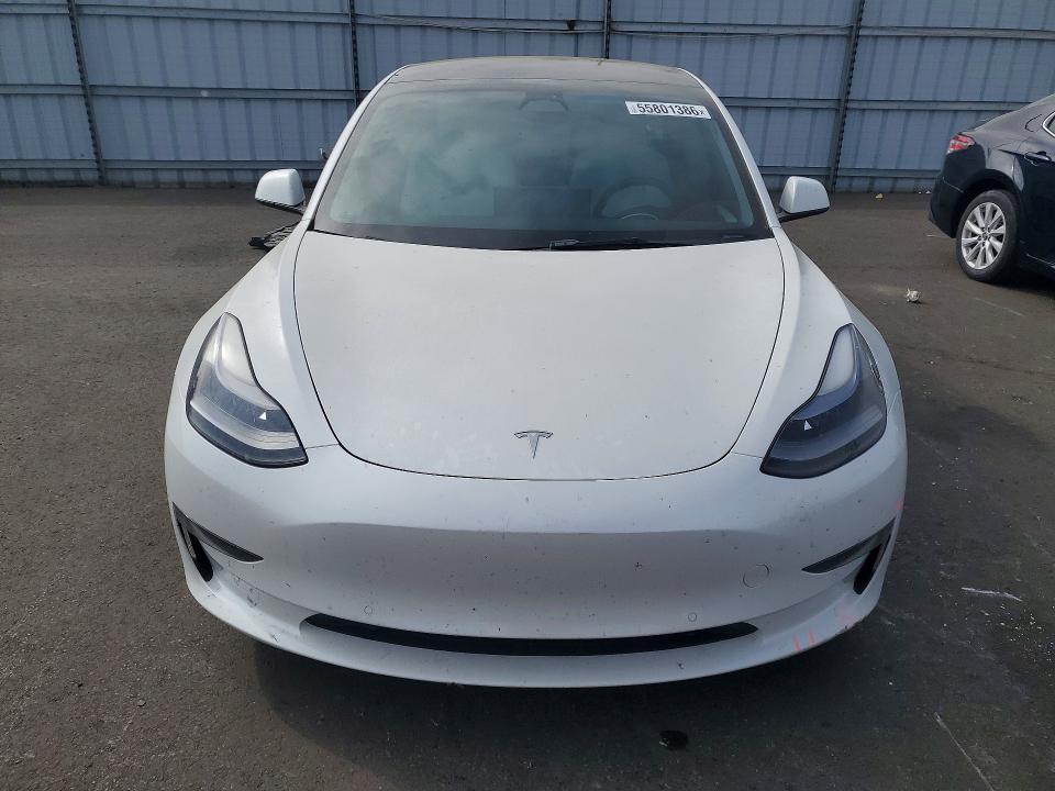 2022 Tesla VIN 5YJ3E1EA7NF375673 COPART salvage auction — REAR END, Ca - Salvage Certificate, sold $6,200 on 2026-07-13 (photo 5)