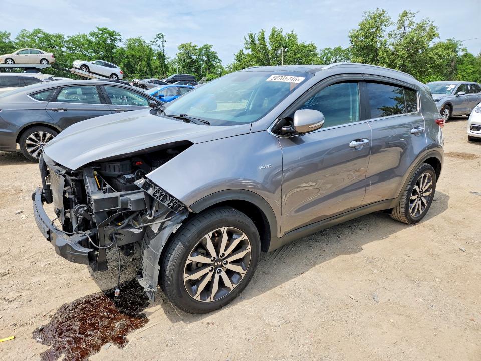 2017 Kia VIN KNDPNCAC6H7139756 COPART salvage auction — FRONT END, Md - Cert Of Salvage > 75% Damage, sold $2,750 on 2026-07-02 (photo 1)