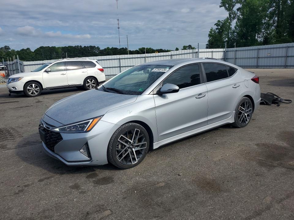 2020 Hyundai Elantra VIN KMHD04LB2LU085101 COPART salvage auction — SIDE, Nc - Salvage Certificate Of Title, sold $2,600 on 2026-07-28 (photo 1)