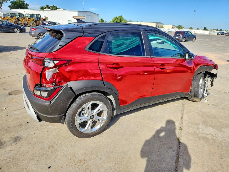 2022 Hyundai VIN KM8K62AB6NU838693 COPART salvage auction — FRONT END, Ca - Salvage Certificate, sold $2,650 on 2026-07-06 (photo 3)