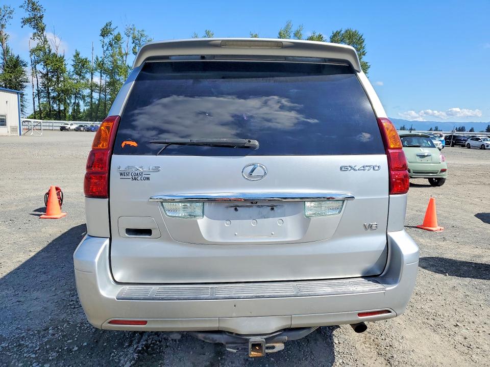 2006 Lexus Gx VIN JTJBT20X060107435 COPART salvage auction — ROOF, Ca - Salvage Certificate, sold $3,250 on 2026-07-13 (photo 6)