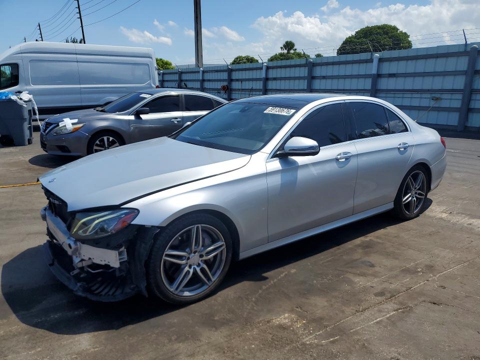 2017 Mercedes-benz E-klasse VIN WDDZF4JB7HA204027 COPART salvage auction — FRONT END, Fl - Cert Of Title Slvg Rebuildable, sold $8,200 on 2026-08-17 (photo 1)
