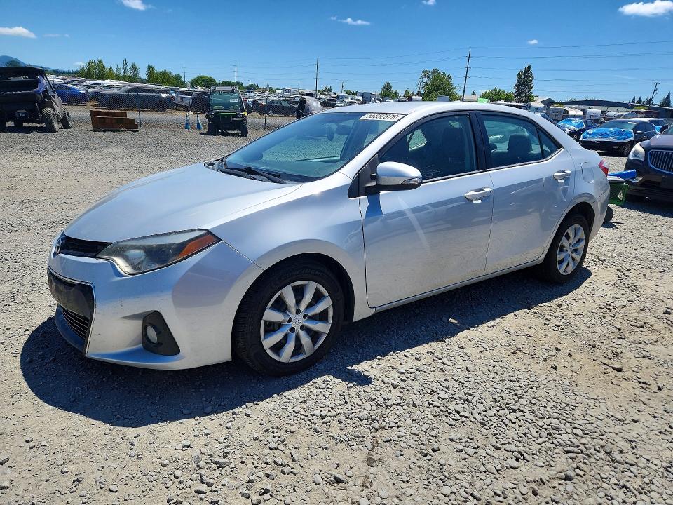 2014 Toyota Corolla VIN 5YFBURHE3EP007927 COPART salvage auction — FRONT END, Or - Salvage Title Certificate, sold $575 on 2026-07-28 (photo 1)