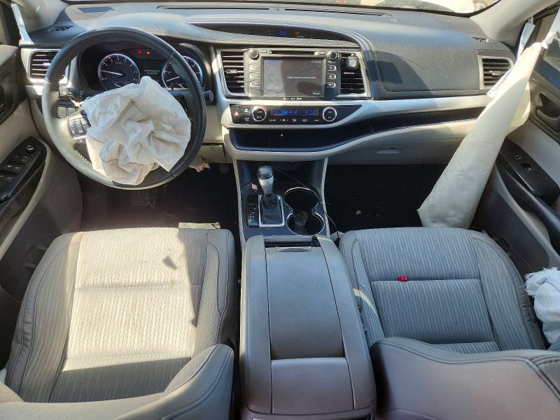 2016 Toyota Highlander VIN 5TDZKRFH9GS177527 COPART salvage auction — FRONT END, UT - SALVAGE CERTIFICATE, sold $3,300 on 2026-07-24 (photo 8)