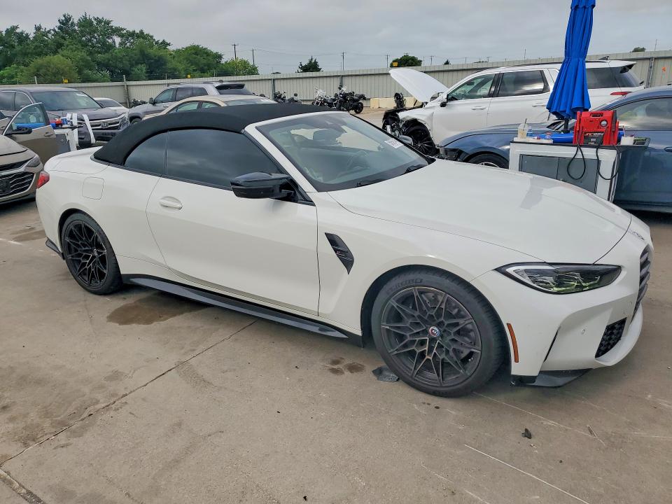 2023 BMW M4 VIN WBS33BA05PCL64740 COPART salvage auction — SIDE, Tx - Salvage Vehicle Title, sold $29,750 on 2026-08-20 (photo 4)