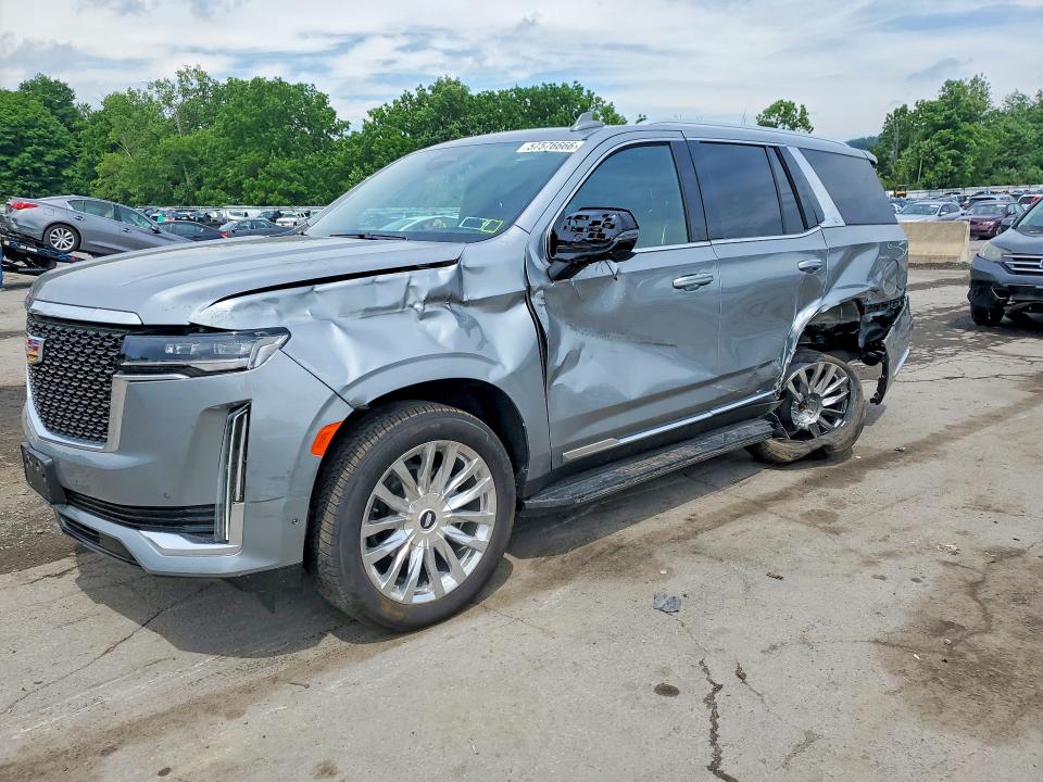 2024 Cadillac Escalade VIN 1GYS4BKLXRR358693 COPART salvage auction — Rear End, NY - MV-907A SALVAGE CERTIFICATE, sold $30,500 on 2026-06-25 (photo 1)