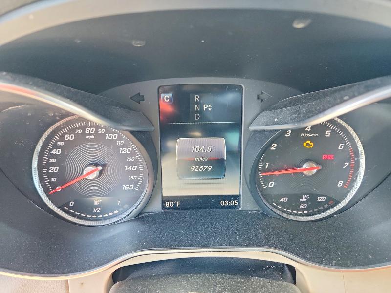 2017 Mercedes-benz C-klasse VIN WDDWJ4JB6HF430421 COPART salvage auction — FRONT END, Ca - Salvage Certificate, sold $3,550 on 2026-07-31 (photo 9)