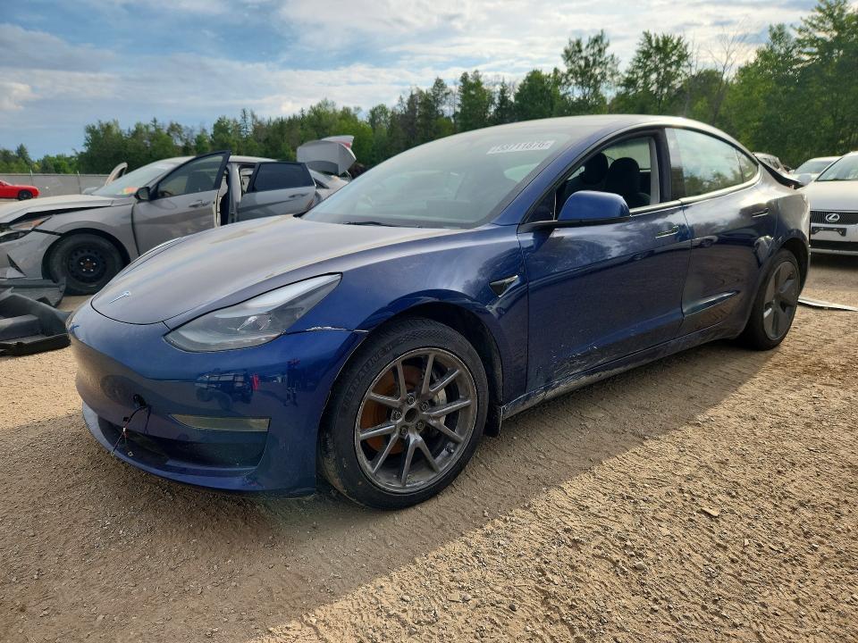 2023 Tesla Model 3 VIN 5YJ3E1EA6PF510483 COPART salvage auction — REAR END, On - Permit Salvage, sold $6,200 on 2026-07-14 (photo 1)