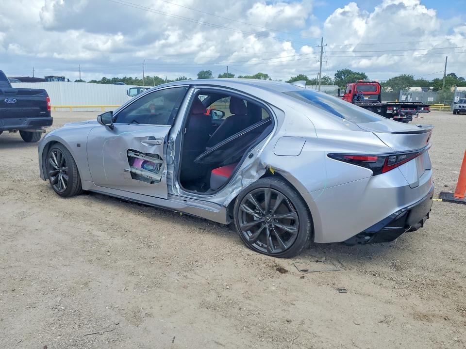 2025 Lexus Is VIN JTHBZ1B22S5086323 COPART salvage auction — SIDE, Tx - Salvage Vehicle Title, sold $6,300 on 2026-07-30 (photo 2)