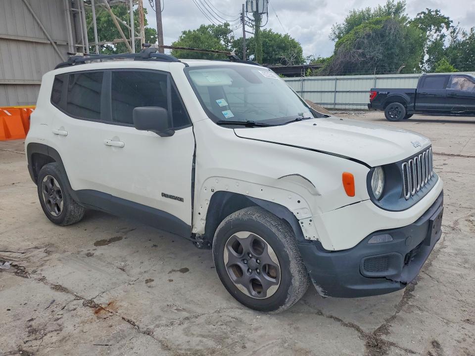 2018 Jeep Renegade VIN ZACCJBAB0JPG78944 COPART salvage auction — FRONT END, Tx - Certificate Of Title, sold $2,050 on 2026-07-02 (photo 4)