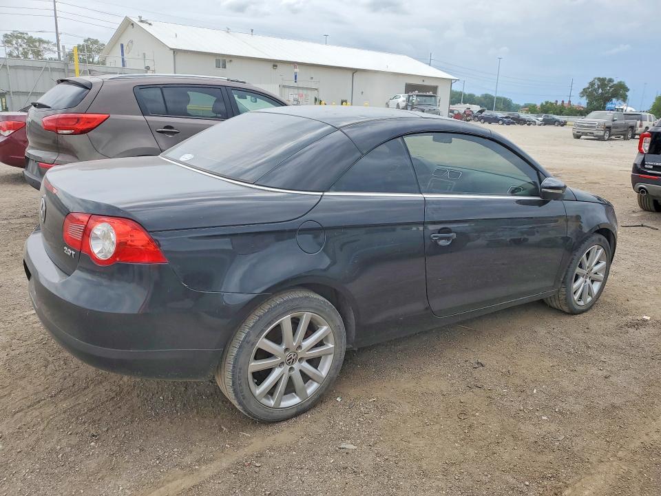 2009 Volkswagen Eos VIN WVWBA71F99V014075 COPART salvage auction — HAIL, Mo - Salvage Certificate Of Title, sold $875 on 2026-07-10 (photo 3)