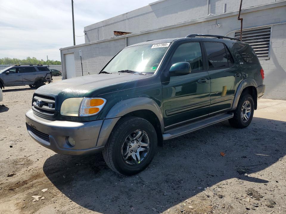 2004 Toyota Sequoia VIN 5TDBT44A94S206009 COPART salvage auction — ROOF, Va - Cert Of Title - Salvage, sold $1,050 on 2026-07-08 (photo 1)