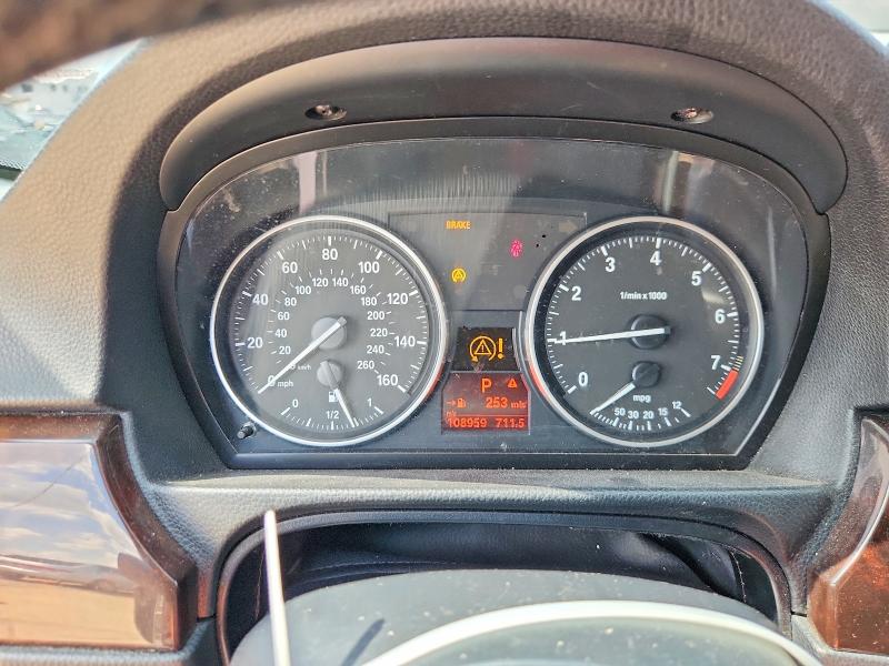 2011 BMW 3er VIN WBAPH7G51BNM58375 COPART salvage auction — REAR END, Tx - Salvage Vehicle Title, sold $1,200 on 2026-07-30 (photo 9)