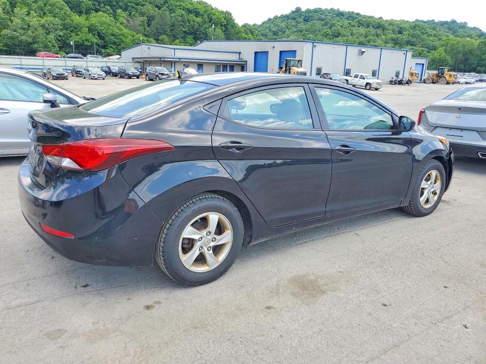 2015 Hyundai Elantra VIN KMHDH4AE9FU265055 COPART salvage auction — MECHANICAL, Pa - Cert Of Title, sold $900 on 2026-07-02 (photo 3)