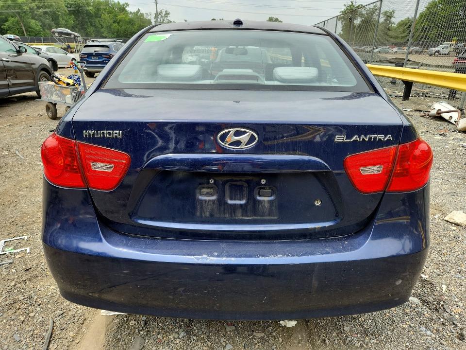 2008 Hyundai Elantra VIN KMHDU46D48U382671 COPART salvage auction — FRONT END, Md - Cert Of Salvage > 75% Damage, sold $450 on 2026-07-31 (photo 6)