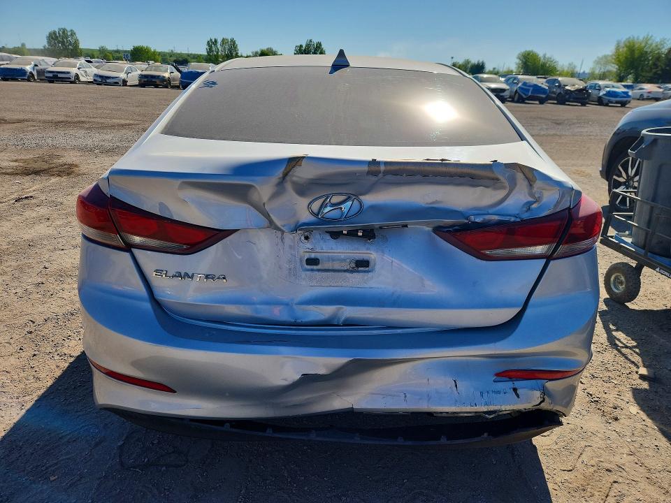 2017 Hyundai Elantra VIN KMHD84LF0HU190366 COPART salvage auction — REAR END, On - Permit Salvage, sold $2,950 on 2026-07-02 (photo 6)