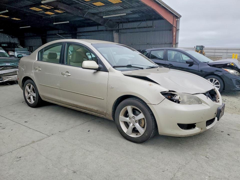 2005 Mazda 3 VIN JM1BK12F451268884 COPART salvage auction — FRONT END, Ca - Salvage Certificate, sold $300 on 2026-07-02 (photo 4)