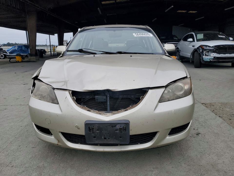 2005 Mazda 3 VIN JM1BK12F451268884 COPART salvage auction — FRONT END, Ca - Salvage Certificate, sold $300 on 2026-07-02 (photo 5)