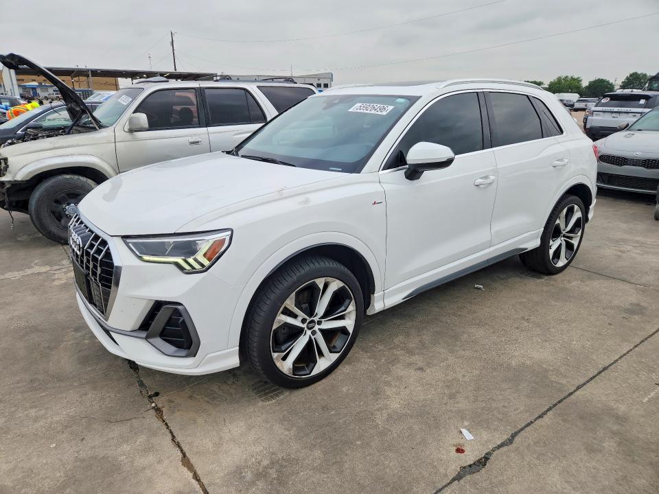 2020 Audi Q3 VIN WA1EECF32L1036565 COPART salvage auction — NORMAL WEAR, Ok - Certificate Of Title (P), sold $12,500 on 2026-07-08 (photo 1)