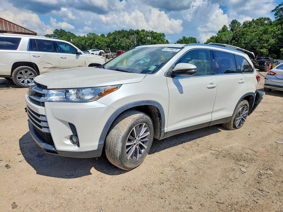 2019 Toyota Highlander VIN 5TDKZRFH7KS568164 COPART salvage auction — REAR END, La - Cert Of Title-Salvage, sold $7,200 on 2026-07-24 (photo 1)