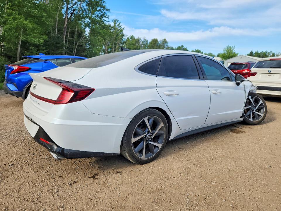 2021 Hyundai Sonata VIN 5NPEJ4J24MH067414 COPART salvage auction — FRONT END, On - Permit Salvage, sold $3,300 on 2026-07-14 (photo 3)
