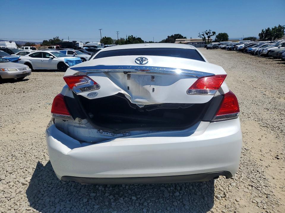 2011 Toyota Avalon VIN 4T1BK3DB3BU371869 COPART salvage auction — REAR END, Ca - Salvage Certificate, sold $1,100 on 2026-07-23 (photo 6)