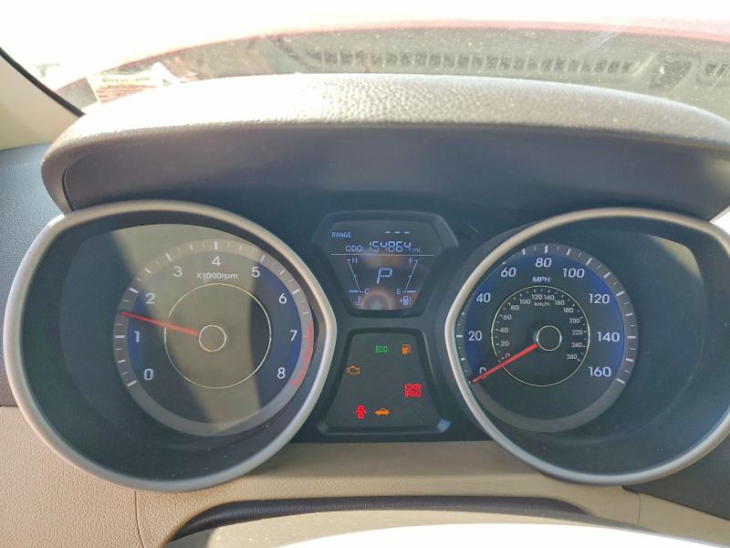 2012 Hyundai Elantra VIN KMHDH4AE0CU325025 COPART salvage auction — FRONT END, Id - Salvage Certificate Of Title, sold $425 on 2026-07-30 (photo 9)
