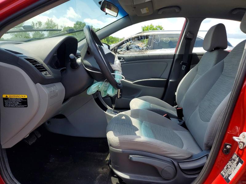 2016 Hyundai Accent VIN KMHCT4AE9GU058550 COPART salvage auction — FRONT END, Oh - Cert Of Title-Salvage, sold $450 on 2026-07-09 (photo 7)