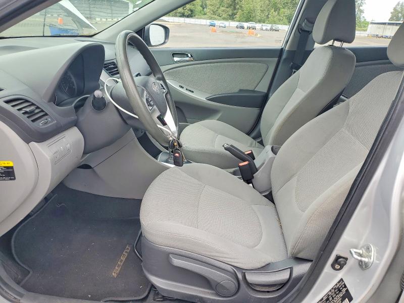 2012 Hyundai Accent VIN KMHCU4AE7CU084801 COPART salvage auction — REAR END, OR - SALVAGE TITLE CERTIFICATE, sold $675 on 2026-07-06 (photo 7)