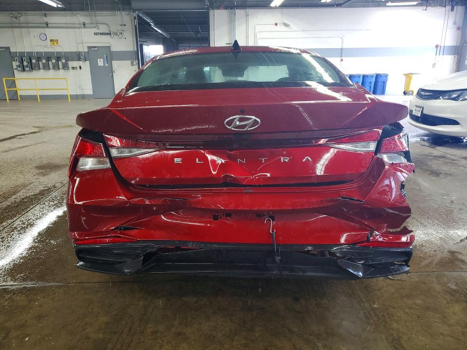 2023 Hyundai Elantra VIN KMHLS4AGXPU618001 COPART salvage auction — REAR END, Il - Certificate Of Title, sold $325 on 2026-07-16 (photo 6)