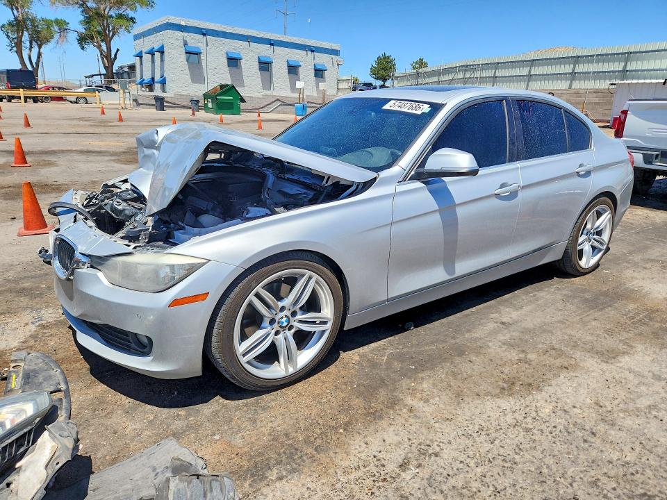 2015 BMW 3er VIN WBA3B1G52FNT02090 COPART salvage auction — FRONT END, Nm - Cert Of Title-Salvage, sold $325 on 2026-07-09 (photo 1)