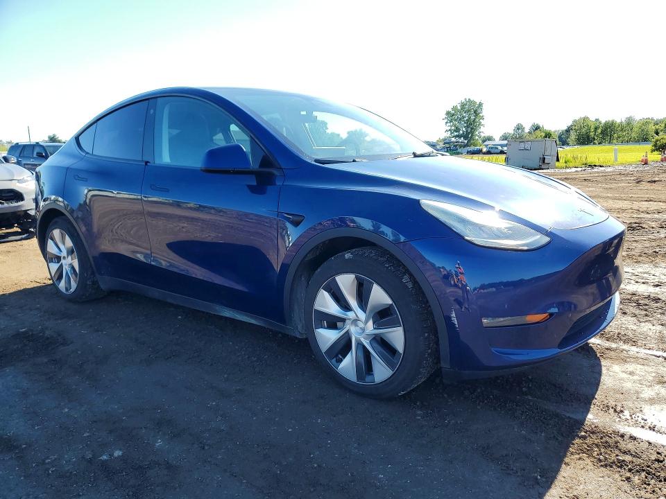 2021 Tesla VIN 5YJYGAEE0MF236616 COPART salvage auction — HAIL, Oh - Cert Of Title-Salvage, sold $1,600 on 2026-07-27 (photo 4)