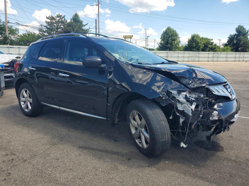2010 Nissan Murano VIN JN8AZ1MW8AW123028 COPART salvage auction — FRONT END, OH - CERT OF TITLE-SALVAGE, sold $250 on 2026-07-15 (photo 4)