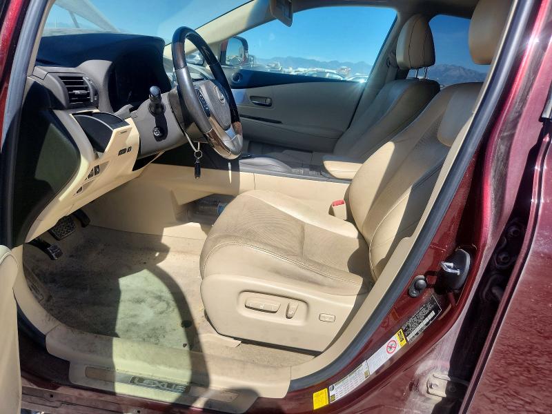 2013 Lexus Rx VIN 2T2BK1BA5DC157321 COPART salvage auction — FRONT END, Ca - Salvage Certificate, sold $5,500 on 2026-07-03 (photo 7)