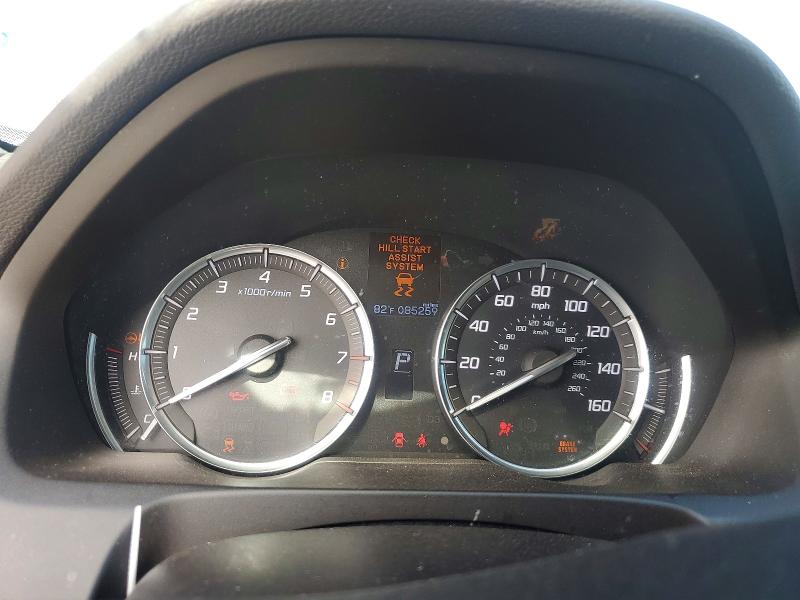 2016 Acura Tlx VIN 19UUB1F36GA012307 COPART salvage auction — FRONT END, Ca - Salvage Certificate, sold $3,600 on 2026-07-09 (photo 9)