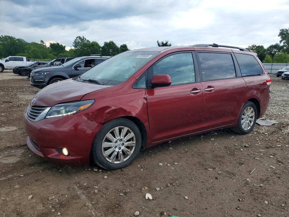 2011 Toyota Sienna VIN 5TDDK3DC9BS013508 COPART salvage auction — FRONT END, Il - Salvage Certificate, sold $2,700 on 2026-07-24 (photo 1)