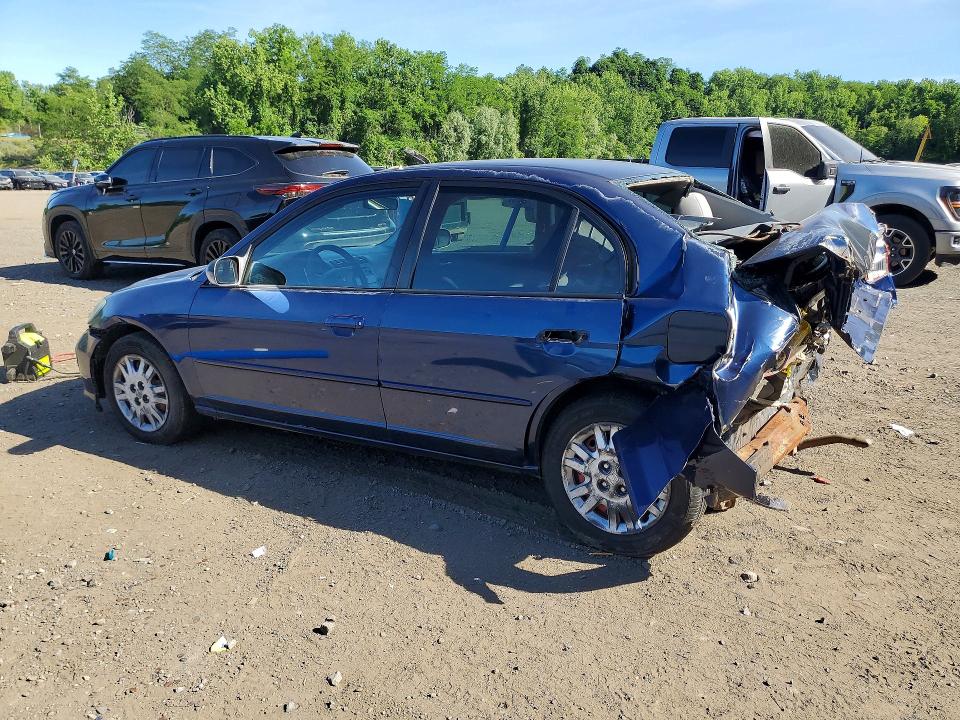 2004 Honda Civic VIN 2HGES16534H572627 COPART salvage auction — REAR END, NY - MV-907A SALVAGE CERTIFICATE, sold $350 on 2026-07-02 (photo 2)