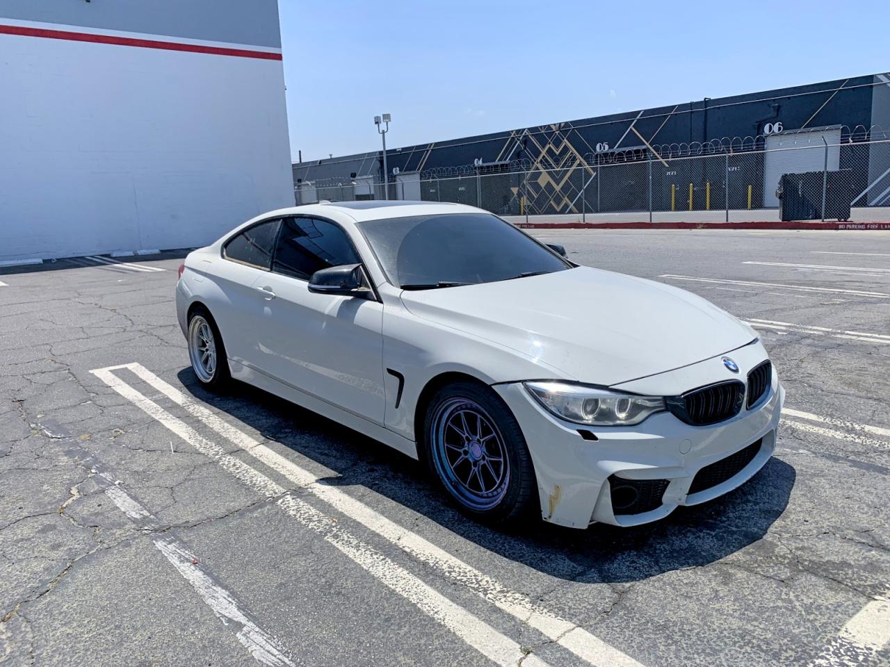 2015 BMW 4 Series VIN WBA3N7C57FK225427 COPART salvage auction — Front End, CA - DIS/DLR/EXP ONLY CLEAN TITLE (P), sold $1,050 on 2026-07-01 (photo 1)