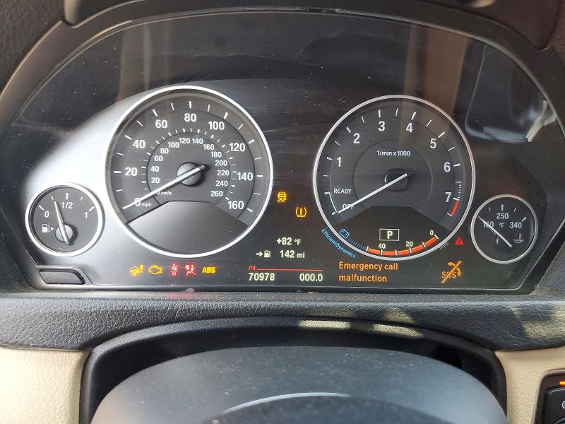 2016 BMW 3er VIN WBA8E3G57GNT26119 COPART salvage auction — SIDE, Tx - Salvage Vehicle Title, sold $1,750 on 2026-07-31 (photo 9)