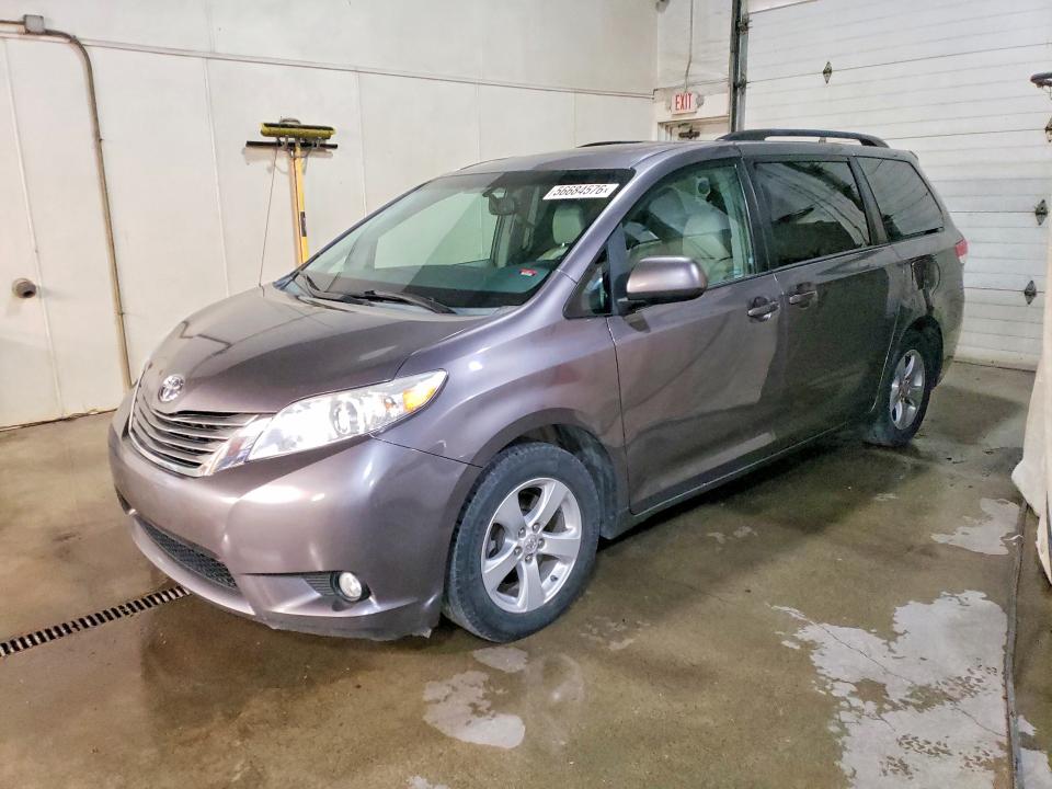 2014 Toyota Sienna VIN 5TDDK3DC6ES092270 COPART salvage auction — FRONT END, Ak - Certificate Of Vehicle Title, sold $6,000 on 2026-07-14 (photo 1)