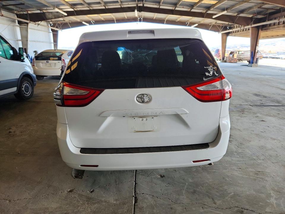 2015 Toyota Sienna VIN 5TDZK3DC5FS600753 COPART salvage auction — ALL OVER, Ca - Dlr/Dis/Exp Only Salvage Title, sold $1,250 on 2026-07-27 (photo 6)