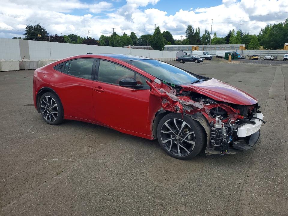 2024 Toyota Prius VIN JTDACACU0R3018302 COPART salvage auction — FRONT END, Or - Salvage Title Certificate, sold $13,400 on 2026-07-22 (photo 4)