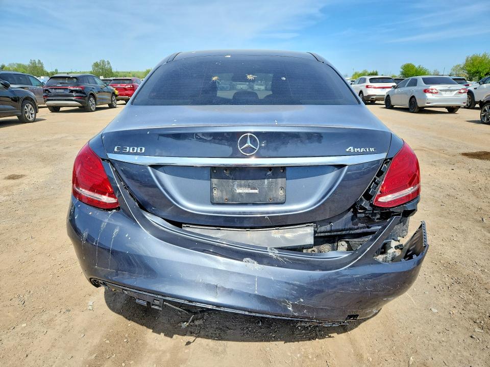 2015 Mercedes-benz C class VIN 55SWF4KBXFU053800 COPART salvage auction — REAR END, On - Permit No Brand - Unfit, sold $2,500 on 2026-07-09 (photo 6)